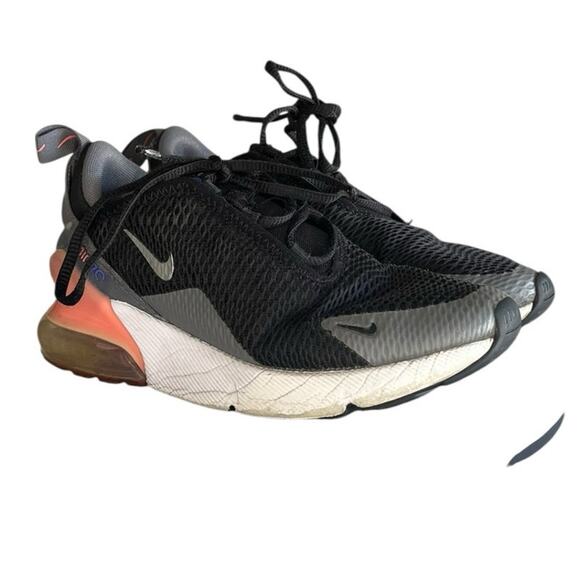 Boys Nike Air Max 270 AO2372-020 Mesh Athletic Running Sneaker Size 2Y Black - Picture 3 of 6